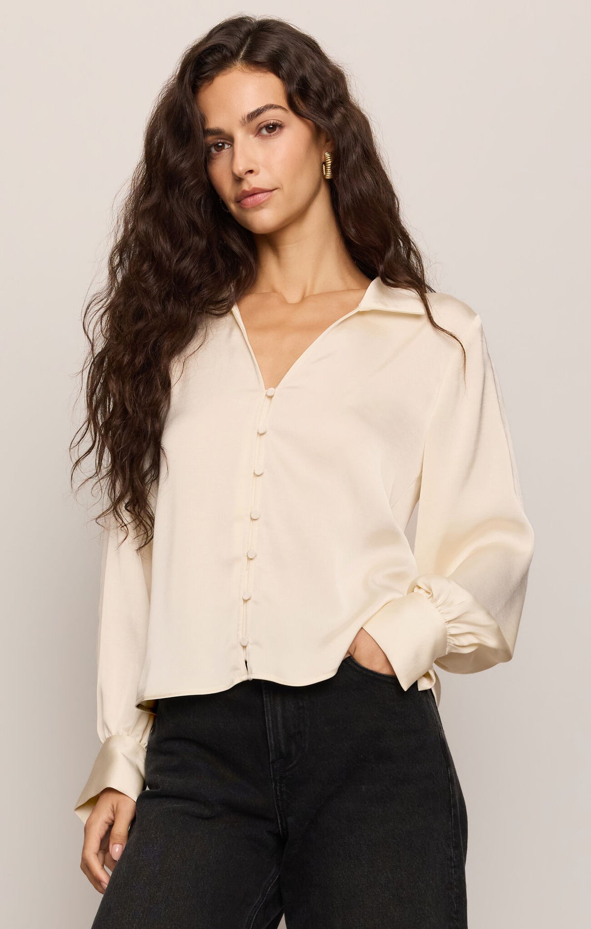 Late Night Luxe Button Up