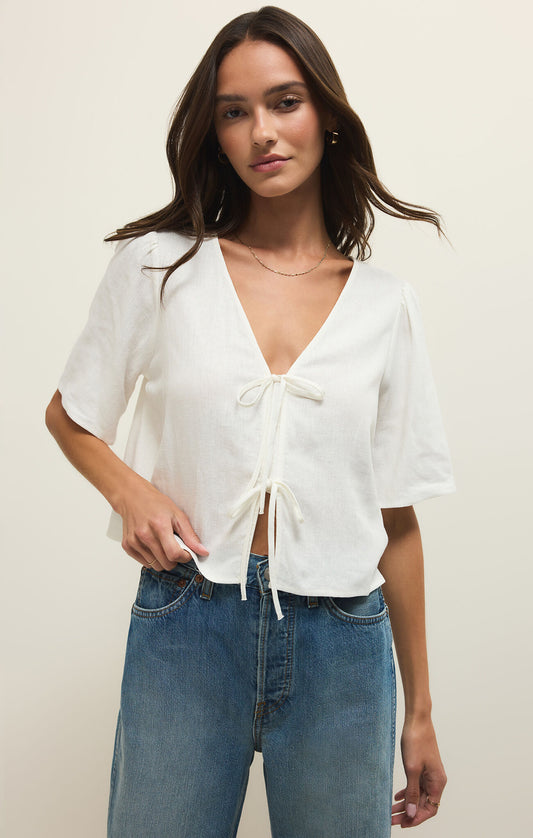 La Belle Linen Top
