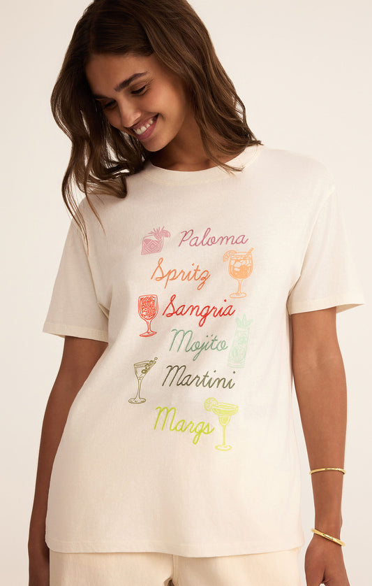 Cocktails Boyfriend Tee