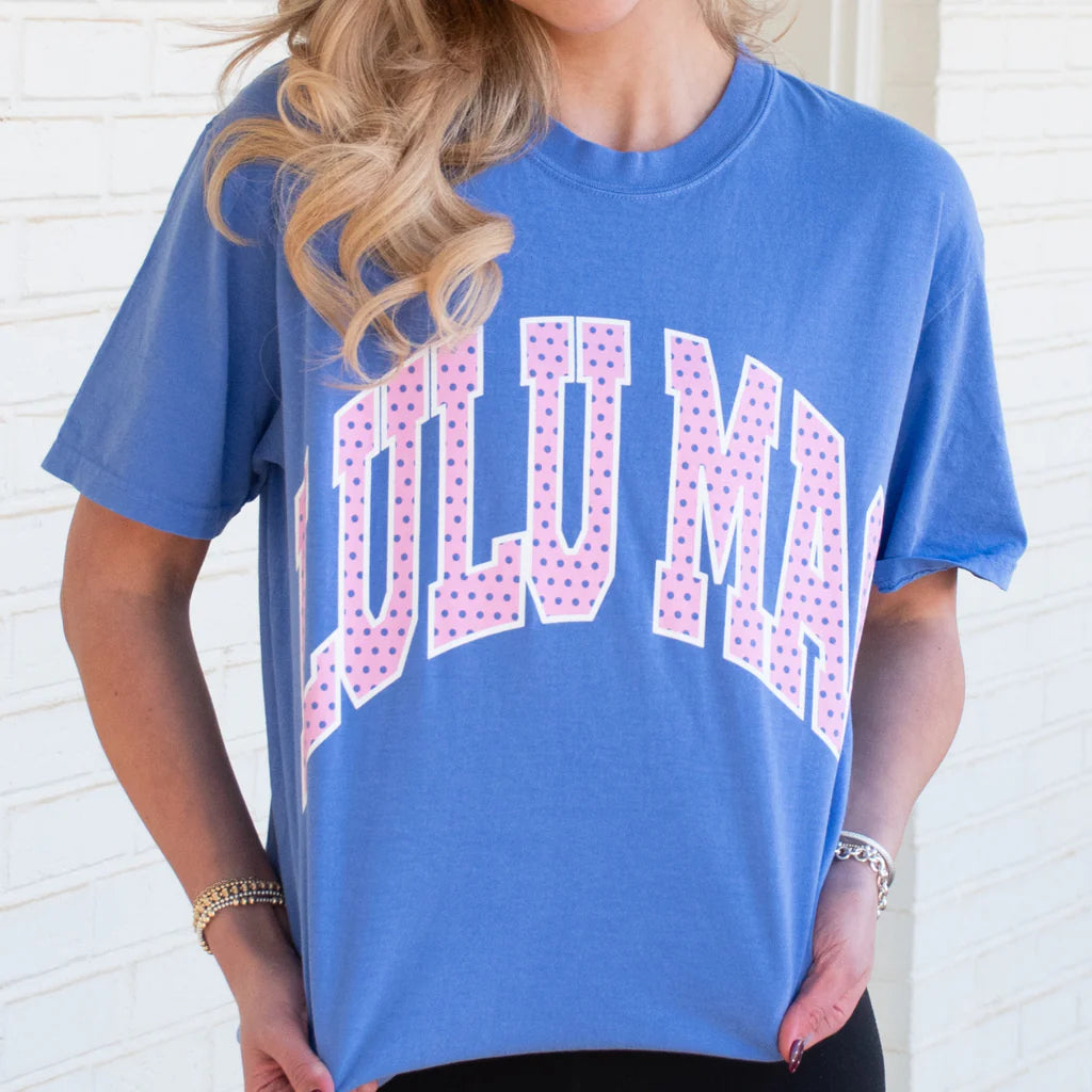 Lulu Mac Flo Blue Polka Dot Tee