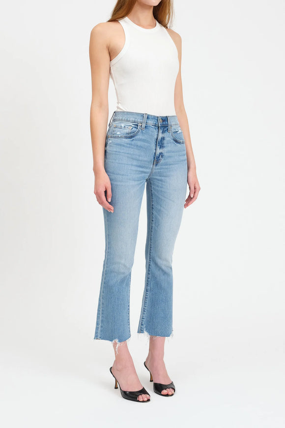 Daze Shy Girl Cropped Flare Jean