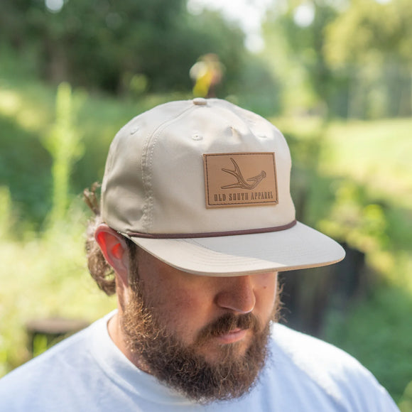 Signature Antler Leather Patch Hat
