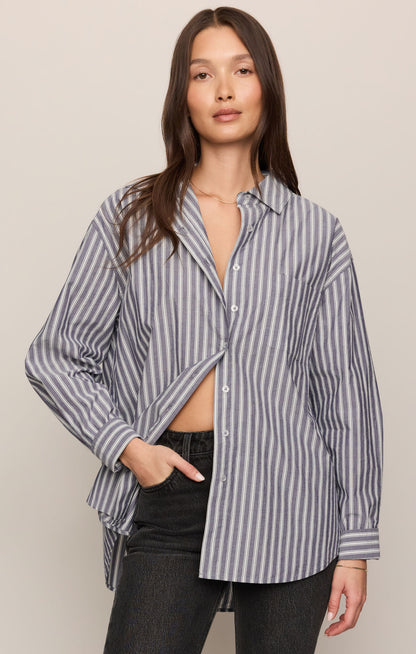 The Gallery Striped Button Up