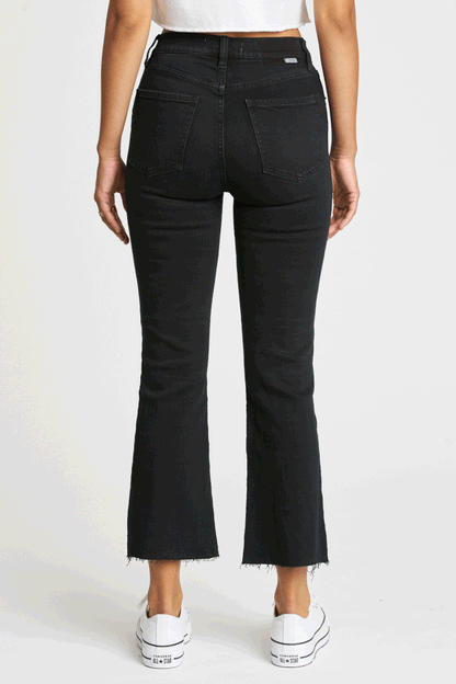 Shy Girl High Rise Crop Flare Jeans