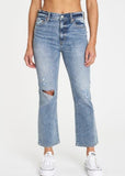 Shy Girl High Rise Crop Flare Jeans