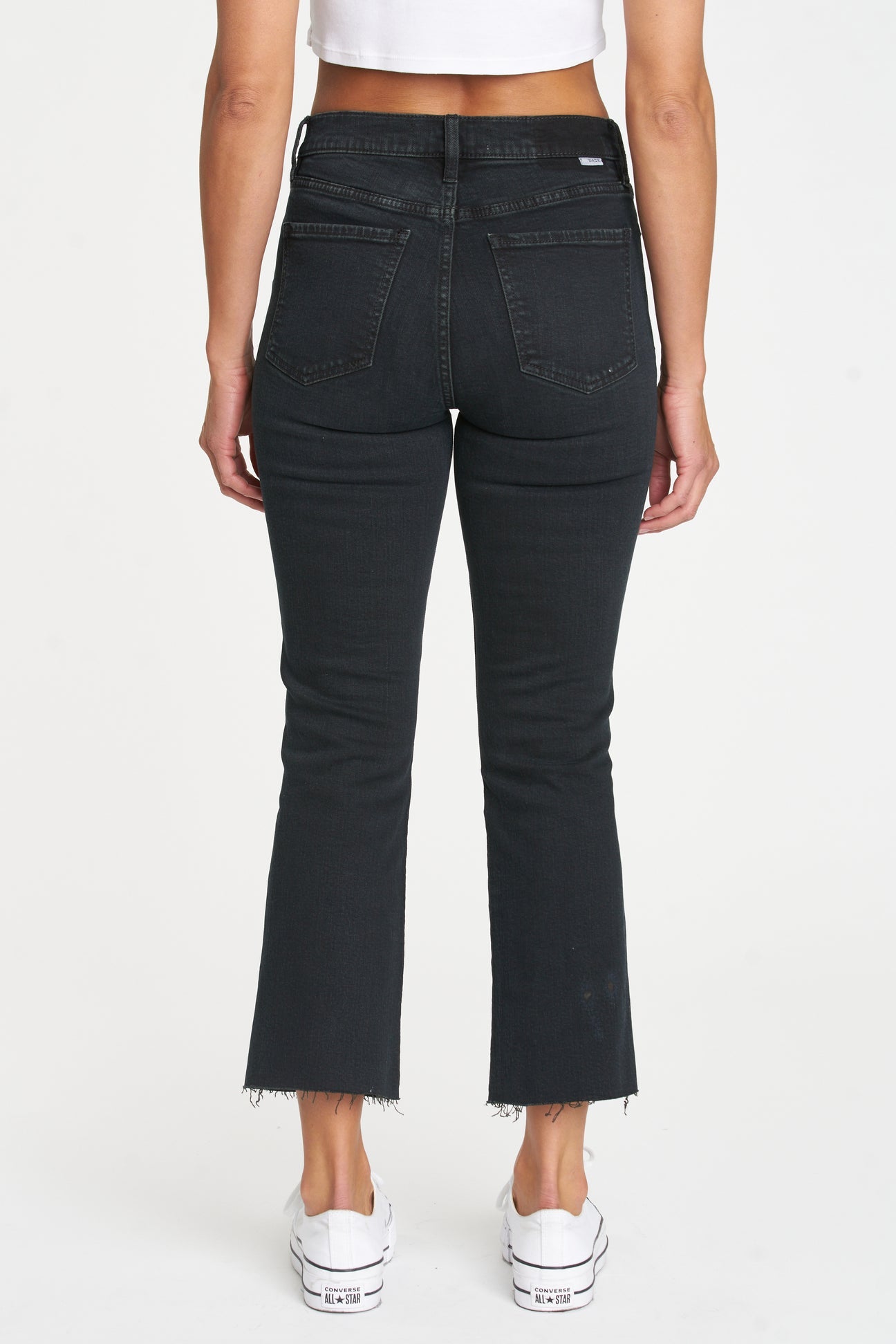 Shy Girl High Rise Crop Flare Jeans