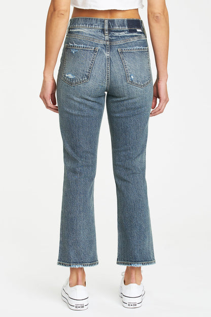 Shy Girl High Rise Crop Flare Jeans